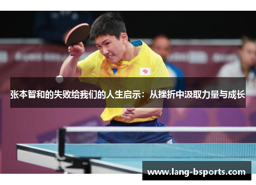 张本智和的失败给我们的人生启示：从挫折中汲取力量与成长